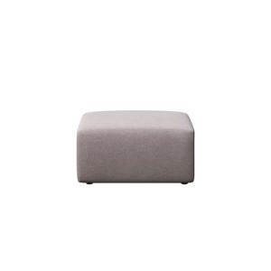 Pouf en polyester gris cendré