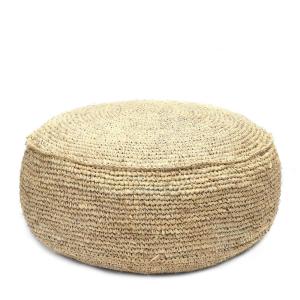Pouf en raphia naturel 60x60 cm
