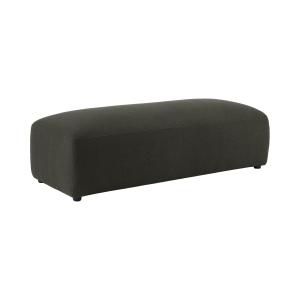 Pouf en tissu 2 places vert foncé