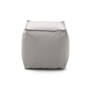 Pouf en tissu blanc 45x45 cm