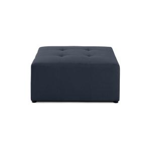 Pouf en tissu bleu