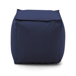 Pouf en tissu bleu 45x45h45 cm