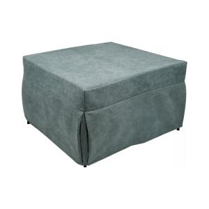 Pouf en tissu bleu 78x78x45h cm