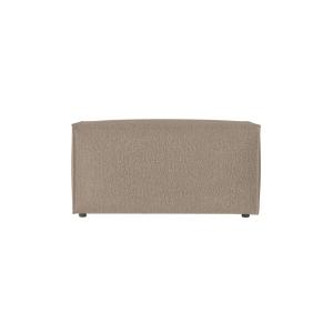 Pouf en tissu bouclette taupe