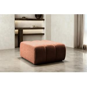 Pouf en tissu bouclette Terracotta 75x82x41