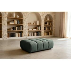 Pouf en tissu bouclette Vert 120x60x40