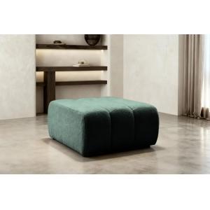 Pouf en tissu bouclette Vert 75x82x41