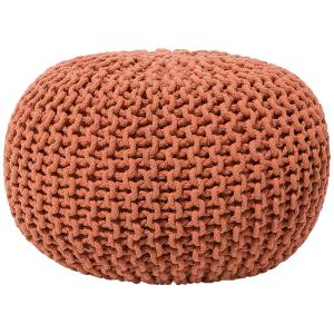 Pouf en tissu cuivré 50x35cm