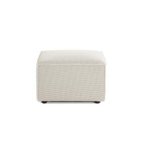 Pouf en tissu mailles 3d beige