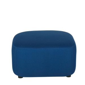 Pouf en tissu mailles 3D coloris bleu