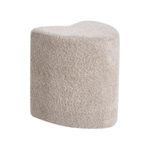 Pouf en tissu marron 40x44cm