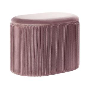 Pouf en tissu rose 55x41cm