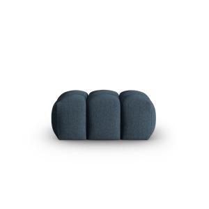 Pouf en tissu structurel bleu foncé