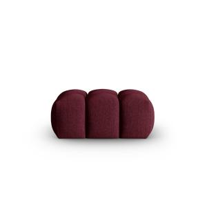 Pouf en tissu structurel bordeaux