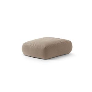 Pouf en tissu structurel couleur sable