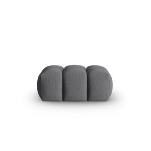 Pouf en tissu structurel gris