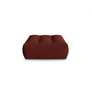 Pouf en tissu structurel rouge