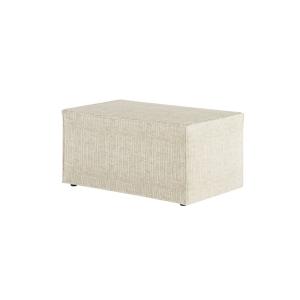 Pouf en tissu texturé 3D - Beige