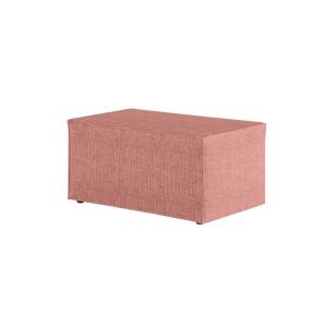 Pouf en tissu texturé 3D - Rose