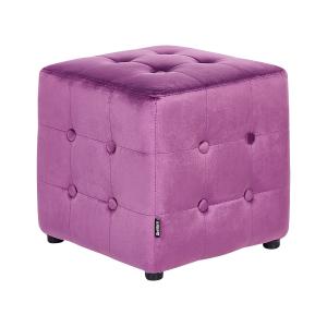 Pouf en tissu violet 36x39cm