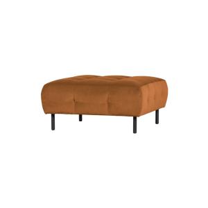 Pouf en velour cinnamon