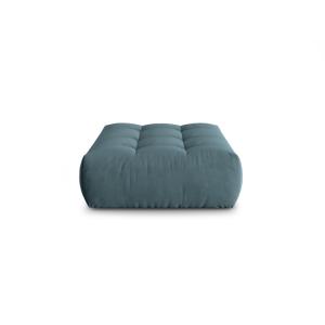 Pouf en velours bleu pastel