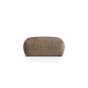 Pouf en velours côtelé gland