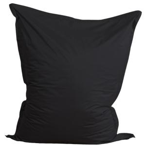 Pouf extérieur imperméable déhoussable anti-UV noir 140 x 1…