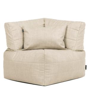 Pouf fauteuil d'angle modulaire en tissu intérieur et extér…