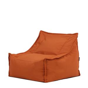 Pouf fauteuil d'extérieur en oléfine imperméable orange brû…
