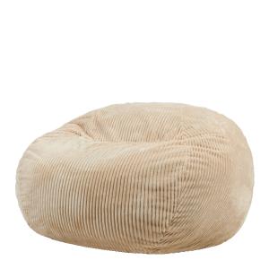 Pouf fauteuil géant en mousse expansible et velours côtelé…