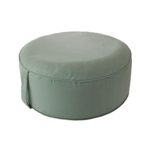 Pouf gonflable extérieur microfibre sauge 55x20 cm