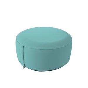 Pouf gonflable turquoise 55x25cm