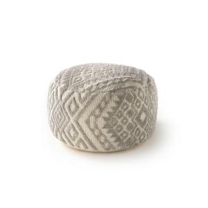 Pouf gris 55x55x30