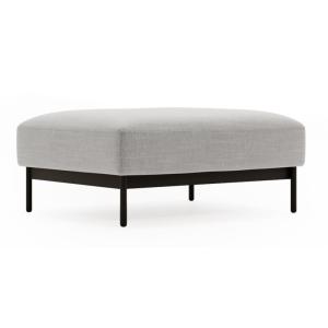 Pouf, gris clair, 100 x 87 cm