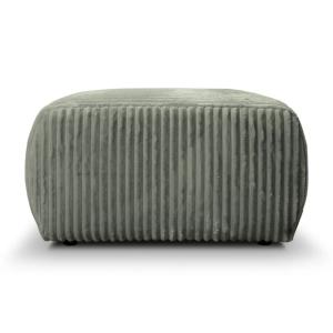 Pouf gros velours côtelé vert