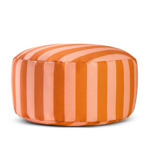 Pouf imperméable orange et rose extérieur et intérieur