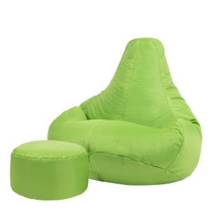 Pouf inclinable avec repose-pied intérieur et extérieur ver…