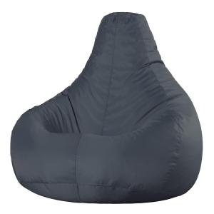 Pouf inclinable intérieur et extérieur gris anthracite