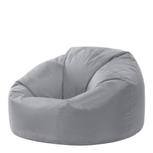 Pouf intérieur et extérieur gris clair