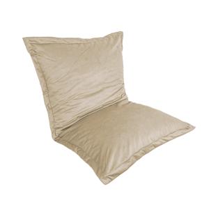 Pouf Intérieur XL - Housse Velours - 150x100cm  - Crême