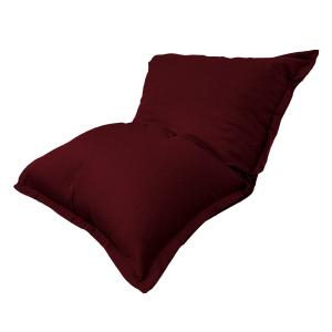 Pouf Intérieur XXL - Housse effet Lin - 190x155cm  - Prune