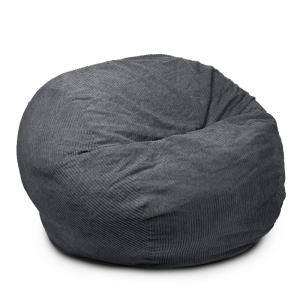 Pouf lit convertible 2en1 gris foncé