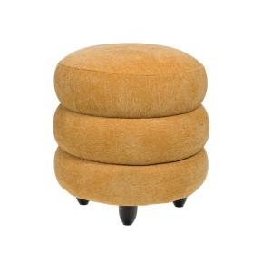 Pouf nuage  grand modèle jaune en tissu