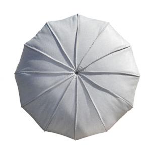 Pouf oursin extérieur flottant déhoussable gris