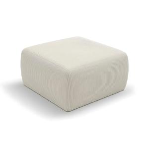 Pouf petit velours côtelé - Beige