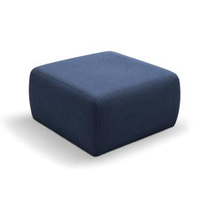 Pouf petit velours côtelé - Bleu