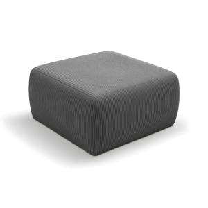 Pouf petit velours côtelé - Gris foncé