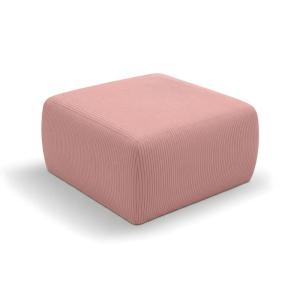 Pouf petit velours côtelé - Rose
