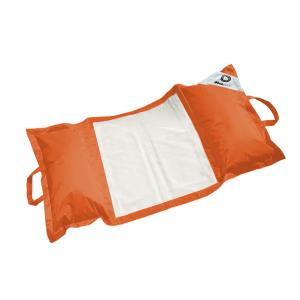 Pouf piscine en Polyester 170x90 cm Orange